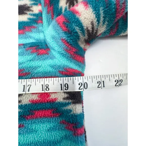Patagonia Synchilla Snap-T Fleece S Teal Pink Southwest Aztec FA15 - Image 9