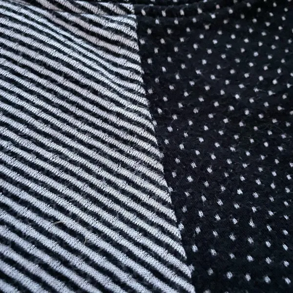 Betsey Johnson Cropped Stripe Polka Dot Top S - Image 4