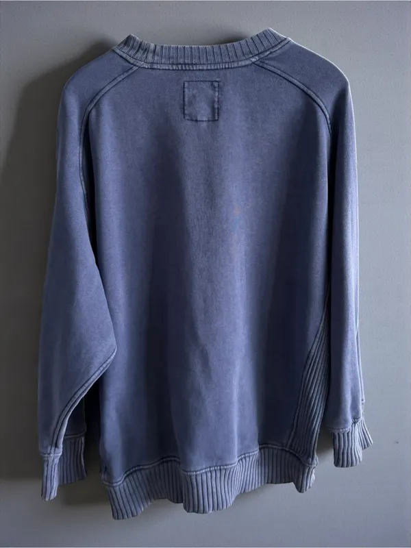 aerie faded blue checkerboard graphic crewneck‎ - Image 2