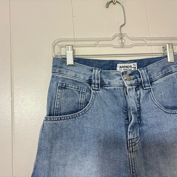 Afends Emilie Workwear Carpenter Denim Shorts High Rise Blue Size 24 - Image 3