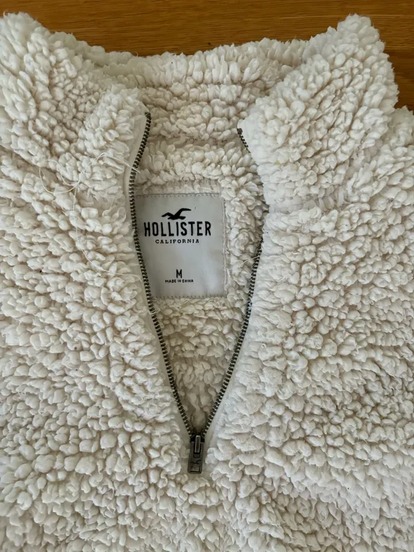 Hollister Sherpa Quarter-Zip Pullover - Image 2
