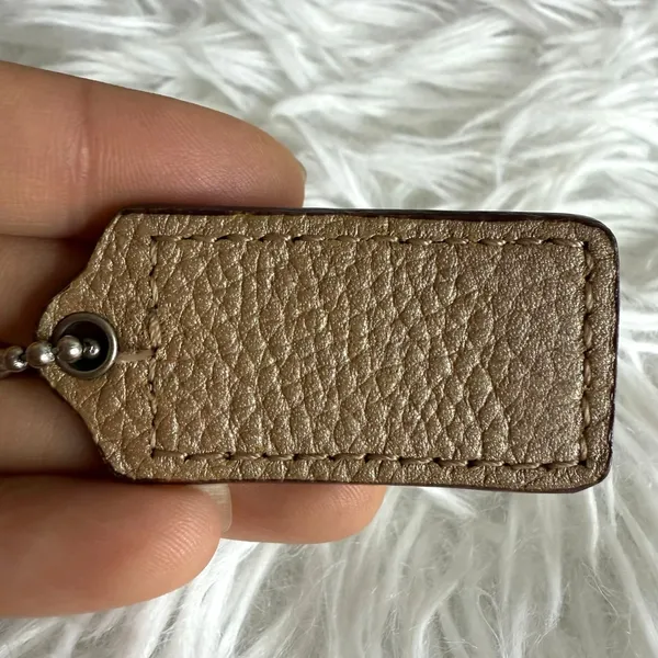 2" Coach Metallic Fob Bag Charm Hang tag Hangtag - Image 2