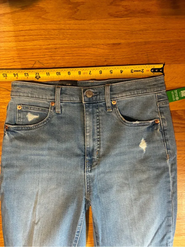 Gap Kick Fit High Rise Denim Slim Stretch Jeans Blue Women's Size 28/6 Short NWT - Image 9
