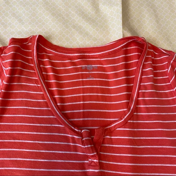 Sonoma Orange/White Stripped Tee - Image 2