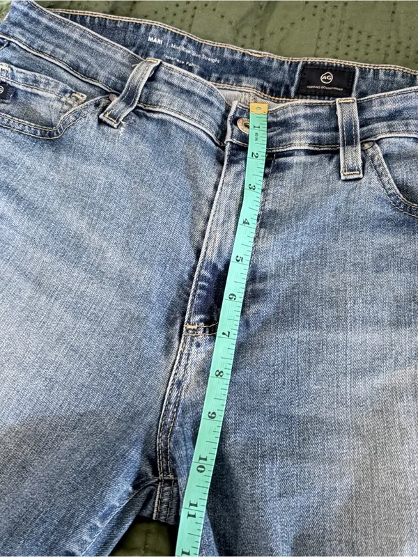 AG Adriano Goldschmied Mari Mid Rise Slim Straight Jeans Size 28 - Image 5