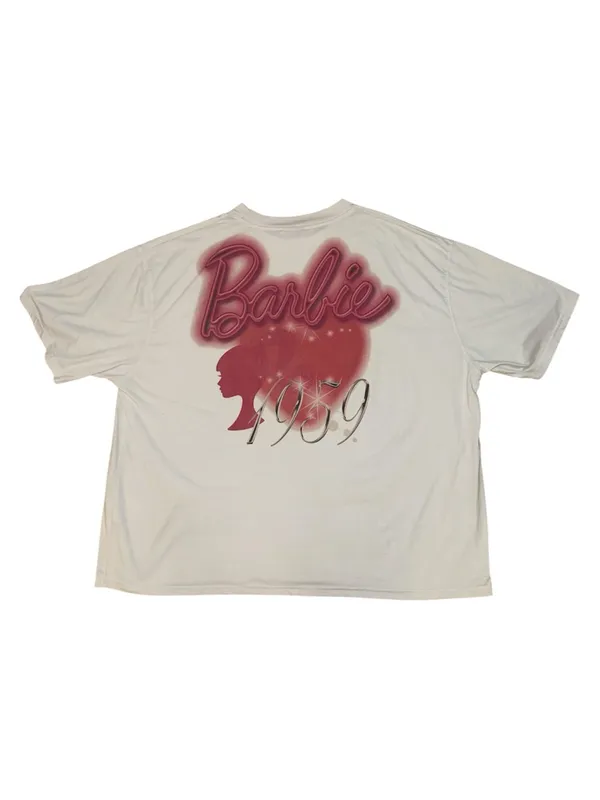 Barbie 1959 Graphic T-Shirt White Oversized Movie Era Short Sleeve Women’s US 18 - Image 2