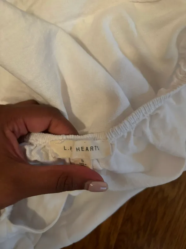 LA Hearts Tie Peplum Top - Image 3
