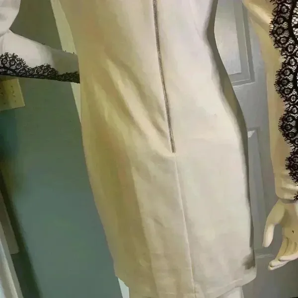 Phoebe Couture Sz 4Long Sleeve Round Neck Knee Length Dress. G15 - Image 8