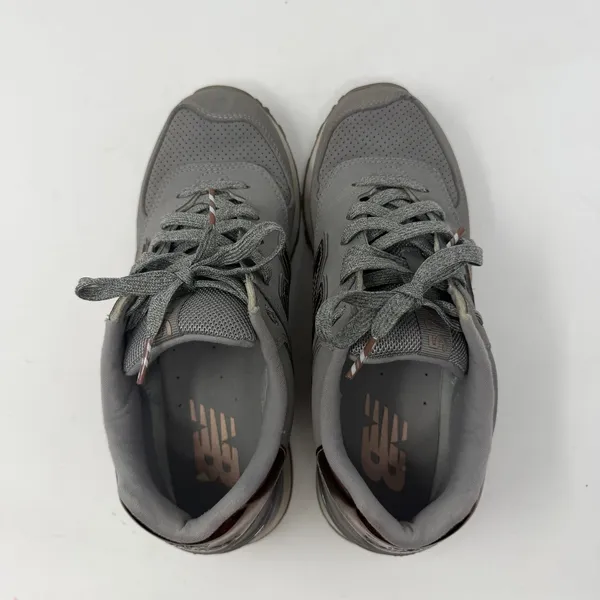 New Balance 574 Sneaker Grey Copper Metallic Women Size 7.5 - Image 12