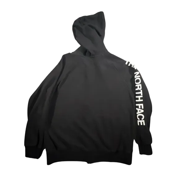 The‎ North Face Full Zip Hoodie Womens Medium Black Logo Sleeve NF0A4PA2 - Image 3
