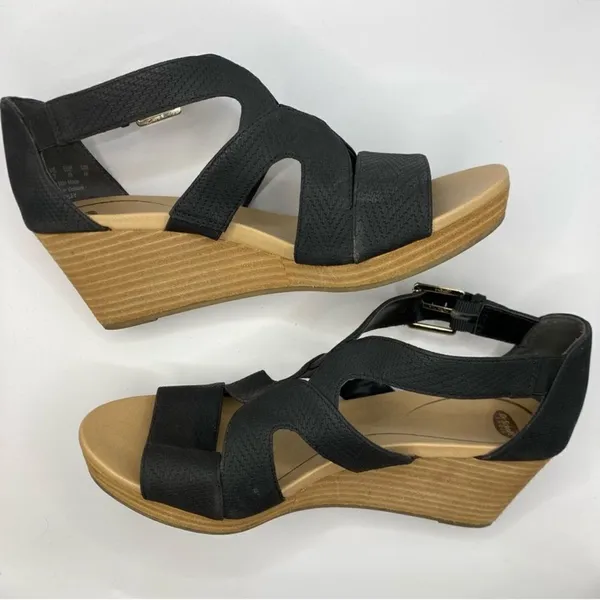 Dr Scholls Bailey Wedge Sandals in Black Size‎ 8.5 B39 - Image 9