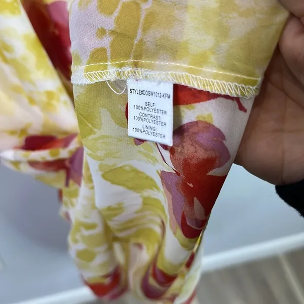 4SI3NNA tiered floral lightweight maxi dress size large - Image 6