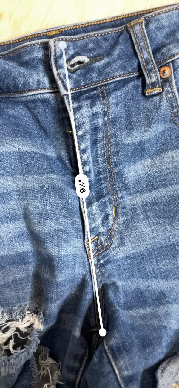 American Eagle Hi-rise Shortie Jean Shorts - Image 4