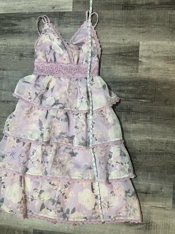 AROSE STUDIO Sylvie Midi Ruffle Tiered Dress - Image 8