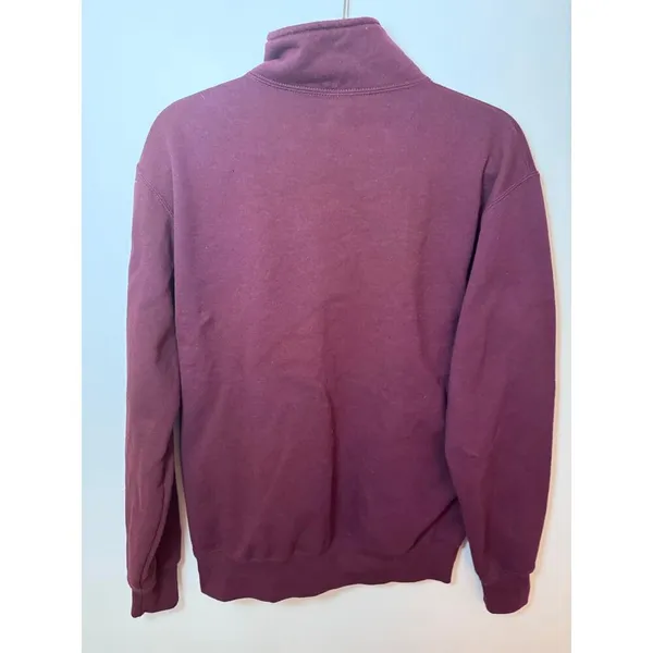 Virginia Tech Champion burgundy pull over quarter zip unisex sz M - Image 9