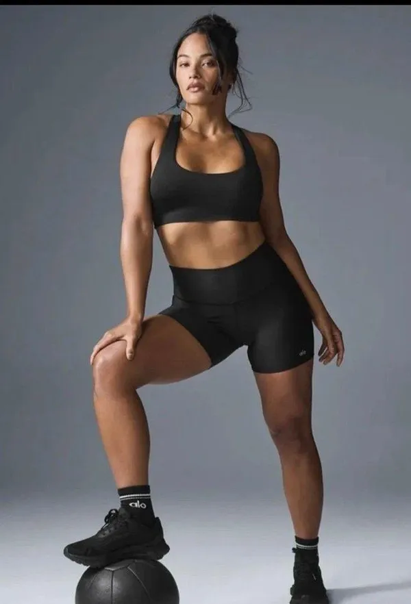 Alo Airlift Advantage Racerback Bra - Black XS NWT Authentic - Image 3
