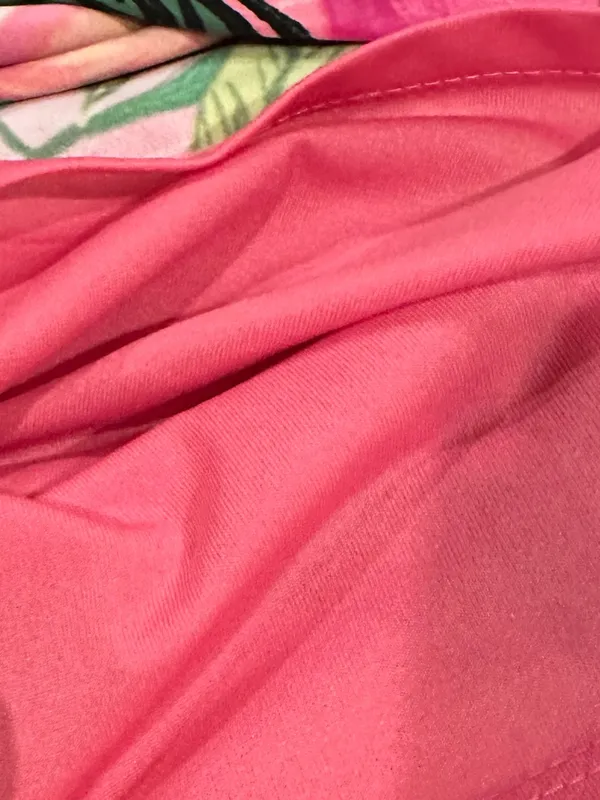 Pappagallo Gwen Peachy Keen Vibrant Summer Pink Tropical Fruit Swing Dress L - Image 8