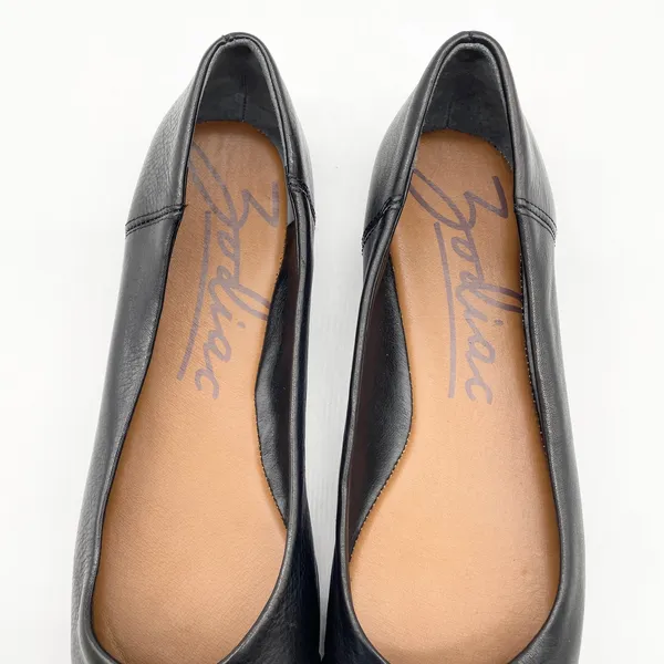 Zodiac‎ Womens US 8 Sadie Slip On Ballet Flats Black Leather Classic Casual - Image 4