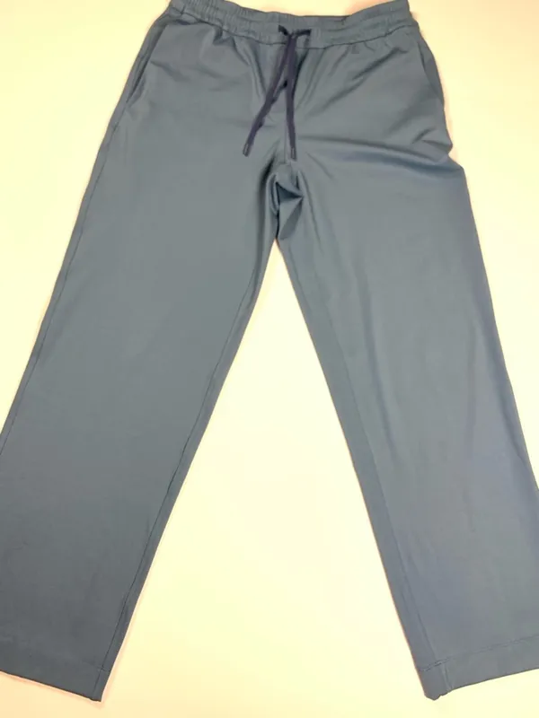 Lululemon Womens Small Wide Leg Pants Blue Luxtreme Drawstring Stretch Athletic - Image 8