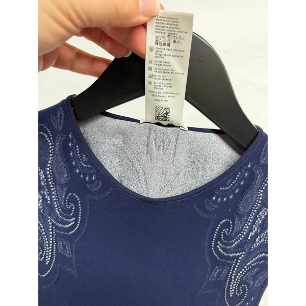 Wolford NWOT‎ $175 Women's Navy OM Sleeveless Seamless Top XS - Image 6
