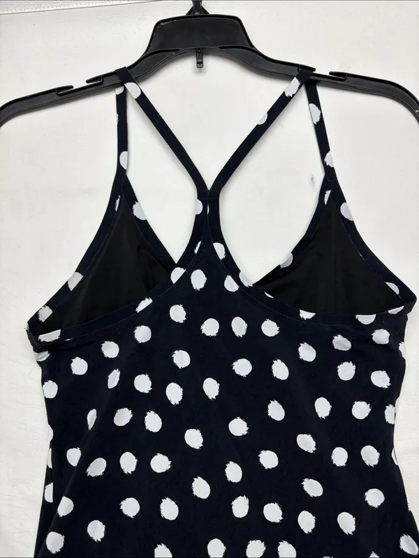 Outdoor Voices size XS Black Tank dress White Polka Dots athletic cute - Image 9
