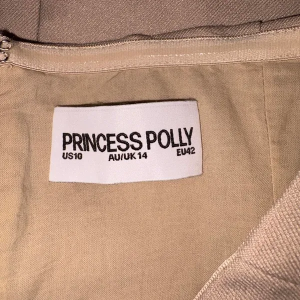 Princess Polly Believe My Mind Beige Strapless Playsuit - Image 8