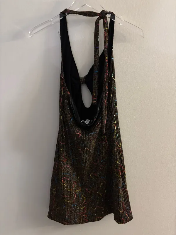Urban Outfitters Mini Sparkling Dress Size Medium - Image 4
