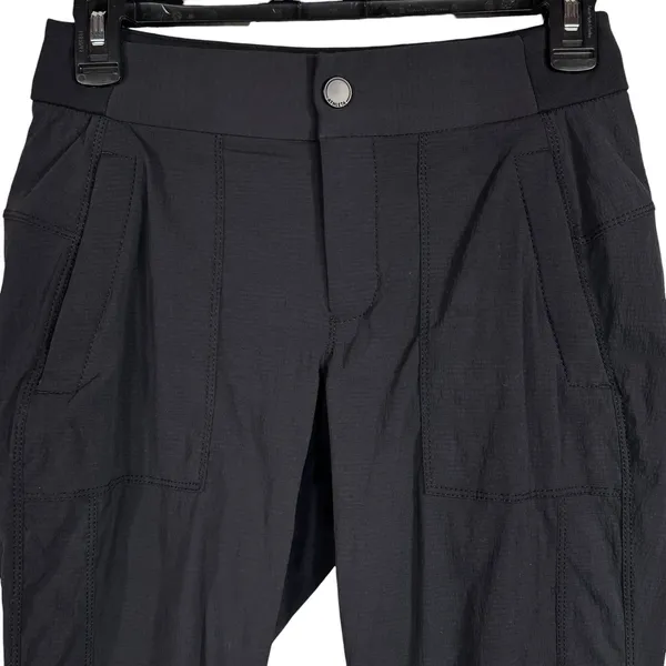 Athleta SZ 0 Trekkie Cropped Pants Stretch Quick-Dry Zip Pockets Lightweight - Image 2