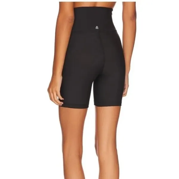 WEWOREWHAT Black Lace Up Biker High Rise‎ Athletic Shorts Size S NWT - Image 2