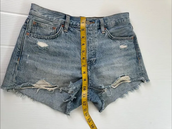 Aritzia Denim Forum Ex Boyfriend Shorts, 24 - Image 4