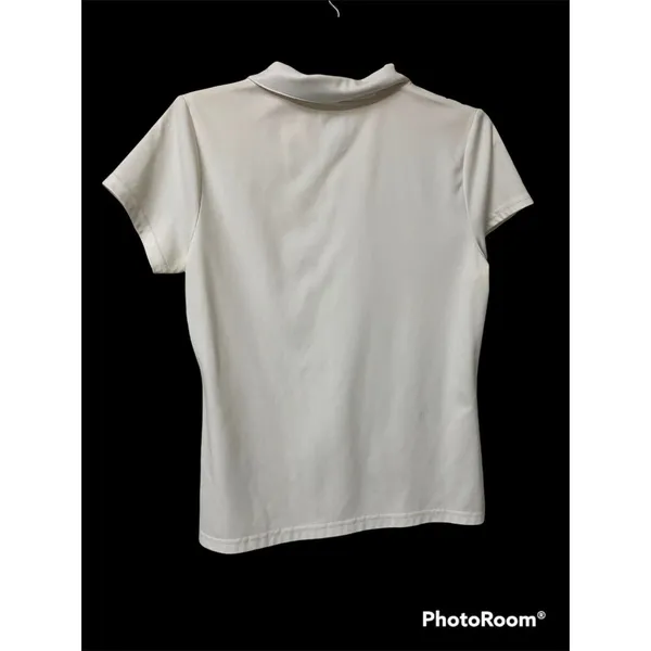 Izod‎ Perform Xtreme function golf cool-fx polo Sz M Retro Circles Orange Brown - Image 3
