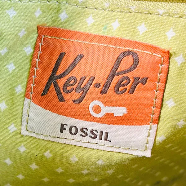Fossil Key-Per Floral Coated Canvas Crossbody Bag with Brown Adjustable Strap - Image 8