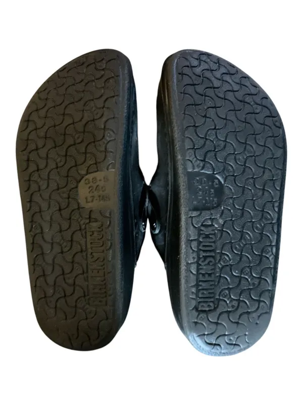 Birkenstock Kay PRO Black Leather Professional Non-Slip Work Clogs Sliders Unisex Size EU 38 US Women's 7 Men's 5 - Image 5