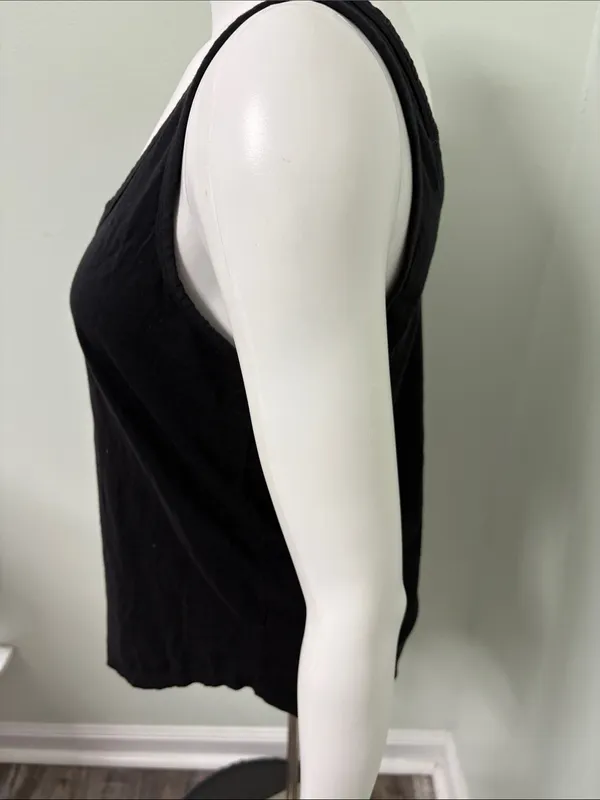 Quince Black Women's Tank Top Small - Image 3