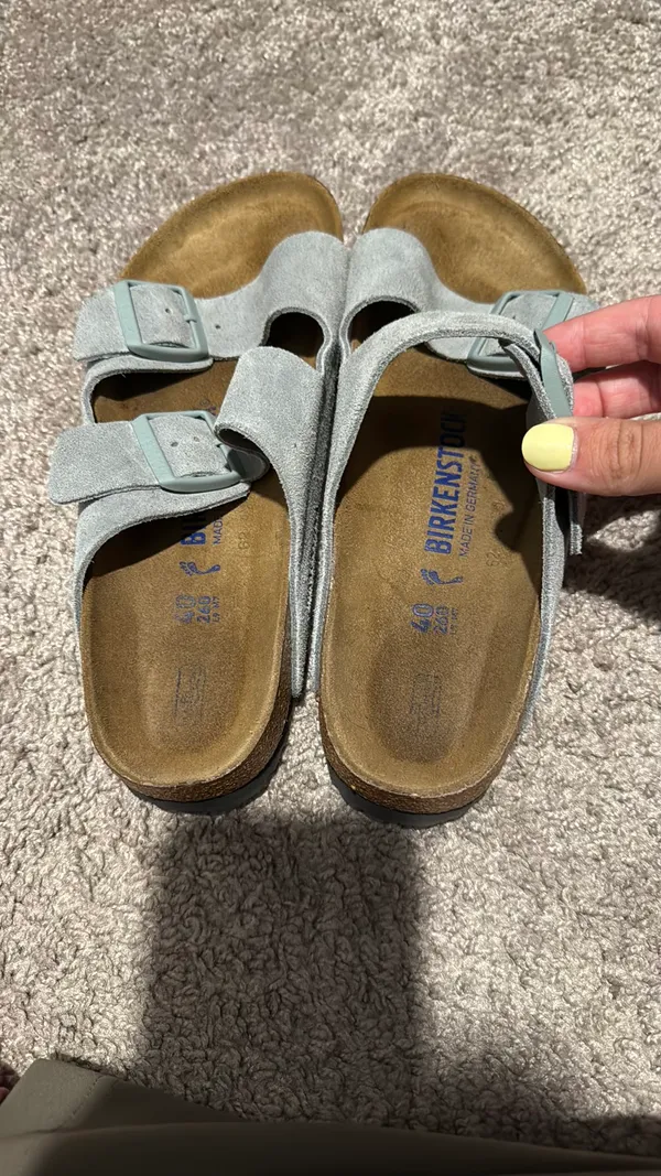 Light Blue Birkenstock Sandals - Image 2