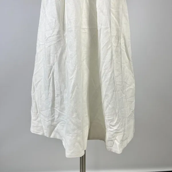 NWOT Farm Rio Linen Blend White Sleeveless Mini Dress Size L - Image 8
