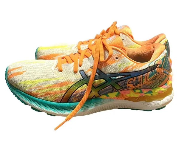 ASICS Gel Nimbus 23 Color Injection Pack Hot Pink/Sour Yuzu 1012B011 Women Sz 9 - Image 12