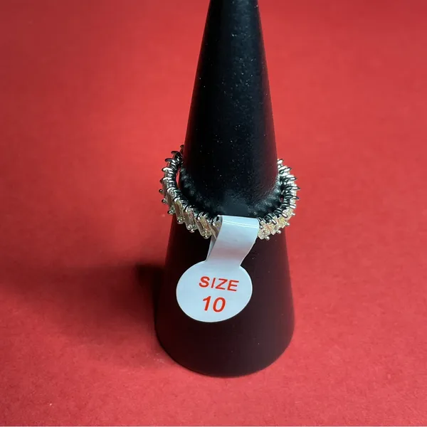 Bomb Party RBP7711 “Say Yes To Love” Cubic Zirconia on Rhodium Size 10 Ring NWT - Image 3