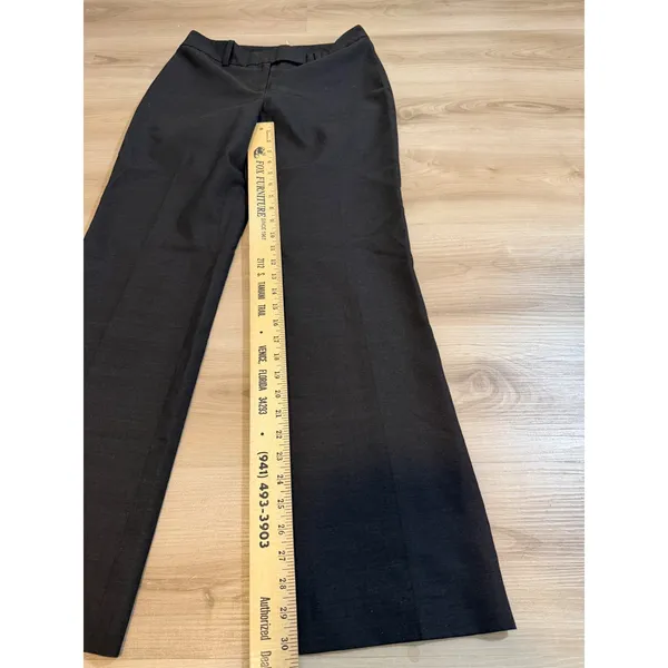 Ann Taylor Curvy Trousers Brown 2 Womens‎ Wool Blend Office Career Dress Pants - Image 3
