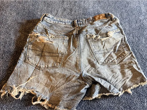 American Eagle Distressed Denim Cutoff Shorts - Image 6