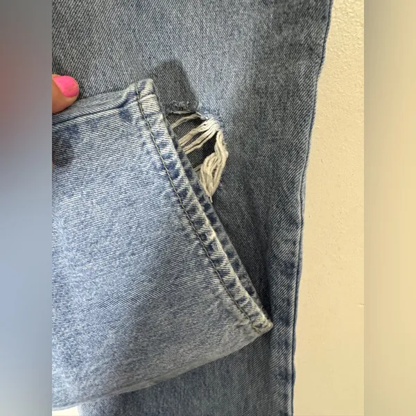 Levi’s 94 Baggy Wide Leg Jeans Size 27‎ X 31 Distressed - Image 7