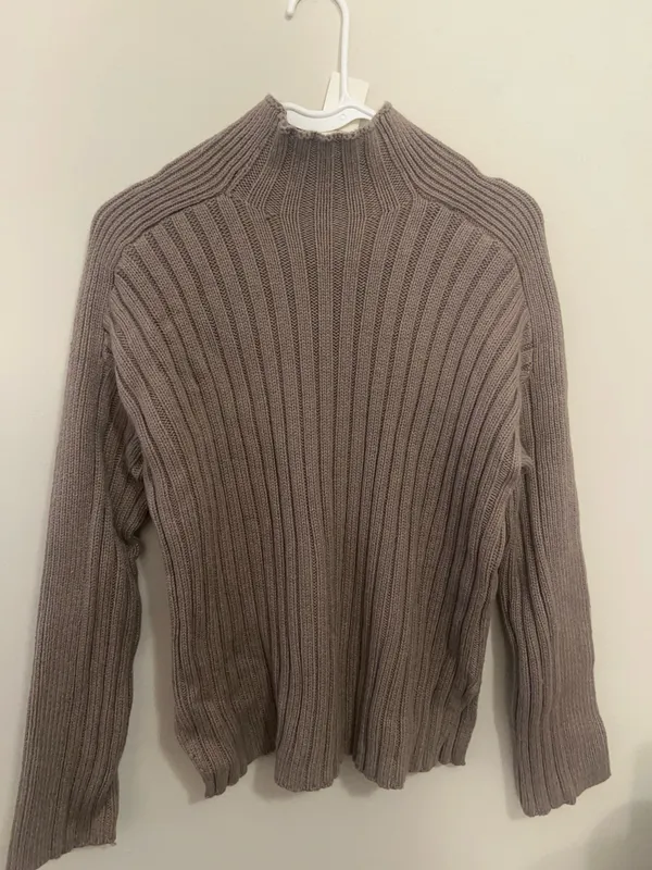 Abercrombie ribbed mock neck sweater - Image 3