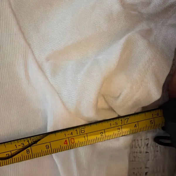 Abercrombie & Fitch White Skimming Tee - Image 4