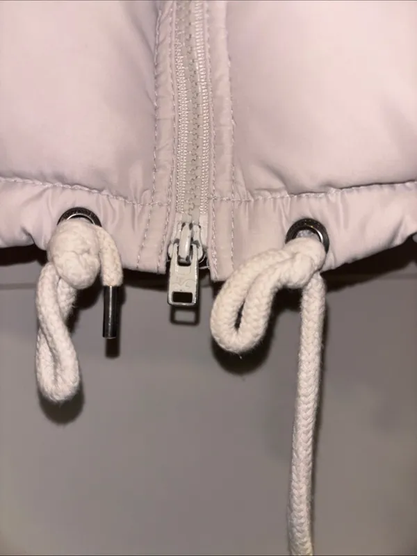 Hollister Grey Puffer Coat Size Large - Image 4