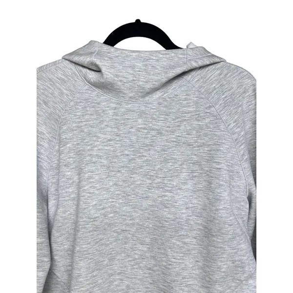 Lululemon Airwrap Modal Pullover Hoodie Heathered Core‎ Ultra Light Grey Size 6 - Image 4