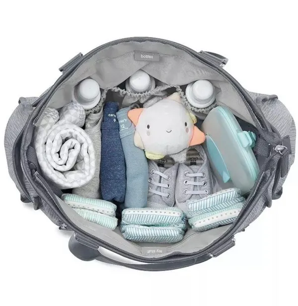 Carter’s Essence Gray Hues X-Large Diaper Tote Bag - Image 5