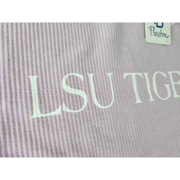Pressbox Purple LSU‎ Tigers Vintage Wash Pullover Cord Comfy Sweatshirt XL NWT - Image 7