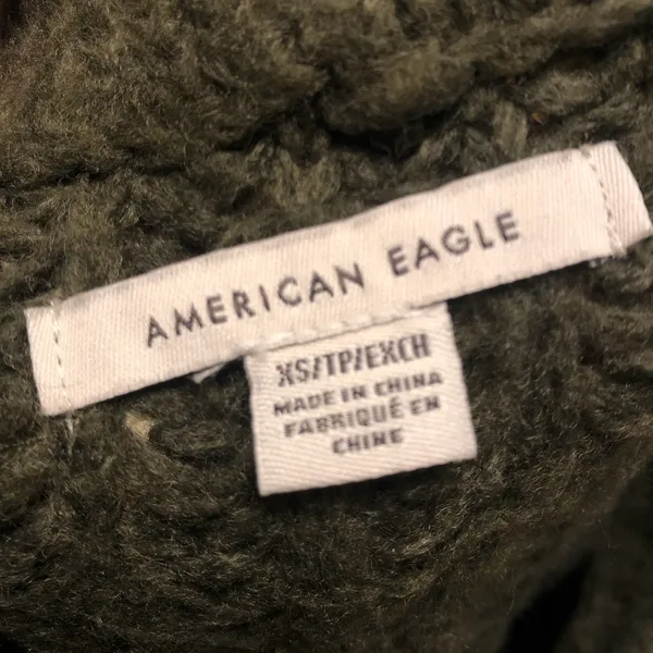 green knit american eagle wool sweater - Image 4