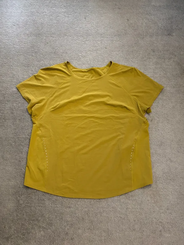 Lululemon Lightweight Stretch Run Short Sleeve Shirt Auric Gold - Image 3