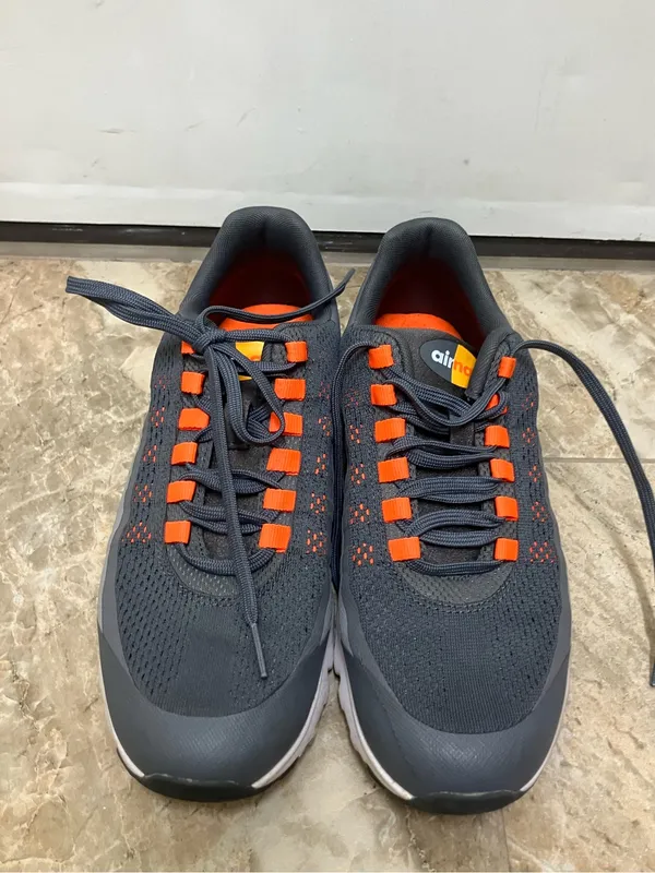 Size 8.5 Nike Air Max 95 Ultra Dark Grey‎ Total Orange Lifestyle Shoes 749212-00 - Image 7